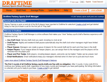 Tablet Screenshot of draftime.com
